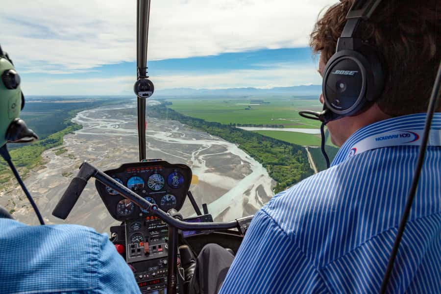 Christchurch: Helicopter Trial Flight - Dual Controls and Your First Real Helicopter Inputs