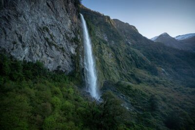 Doubtful And Dusky Sound Helicopter Scenic Flight from Te Anau - Doubtful Sound landing: getting out of the helicopter matters