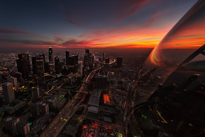 Downtown LA Lights: Your Private Sunset and Night Helicopter Tour - Where the flight starts: Long Beach meeting point, quick check-in
