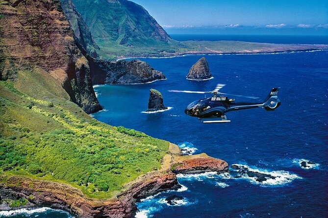 First Class Waterfalls of West Maui and Molokai Helicopter Tour - Pelekunu Bay and Pelekunu Valley: The Last Free-Flowing Stream Angle