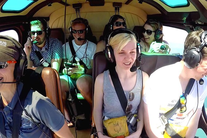 Grand Canyon Helicopter and Western Ranch Adventure Landing Tour - The helicopter check-in: weight, seats, and the sound system