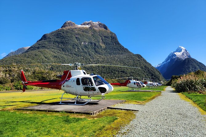 Half-Day Milford Helicopter Flight and Cruise from Queenstown - From Lucas Place Pickup to a Glacier Landing
