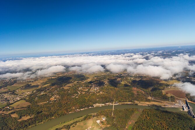 Helicopter Ride in Smoky Mountain Sevierville Mountain Jumper - Bluff Mountain at 2,949 feet: the top-of-the-world feeling