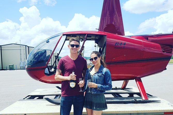 Helicopter Tour of Downtown Nashville - Titans Stadium loop: the fun spin at the edge of downtown