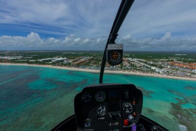 Helicopter tour of Punta Cana - The “Reef Tour” Style Flight Loop Over Cap Cana