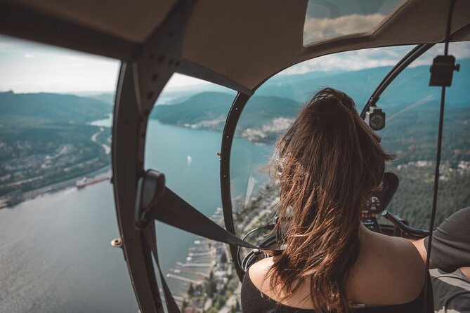 Helicopter Tour of Vancouver City (Depart SKY Hangar) - Lions Gate Bridge in the air: the Guinness-built icon at city scale