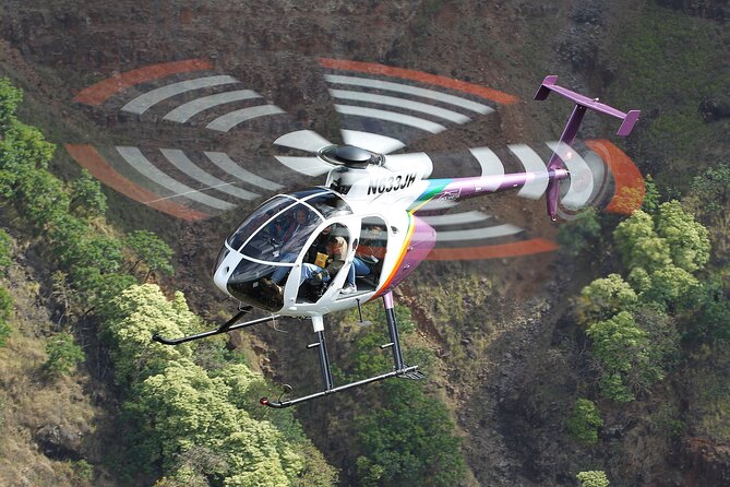 KAUAI LUXURY 60-Minute Doors-Off Helicopter ADVENTURE - Southern Kauai Highlights: Nawiliwili, Menehune Fishpond, Poipu, and Manawaiopuna Falls