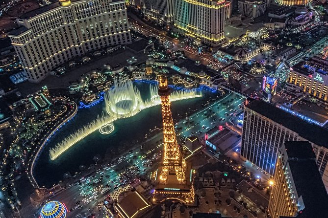 Las Vegas Strip Helicopter Night Flight - What You’ll Actually See in the Night Sky: Stratosphere, Bellagio, Luxor, and the Sphere