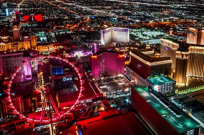 Las Vegas Strip Highlights by Helicopter at Night - Finding the VIP Helicopter Terminal at 5060 Koval Ln