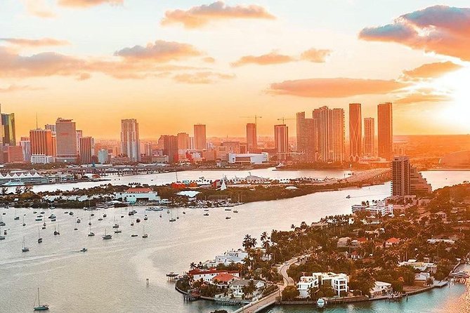 Miami Sunset Private Helicopter Tour - Brickell Key: a gated island inside Downtown Miami
