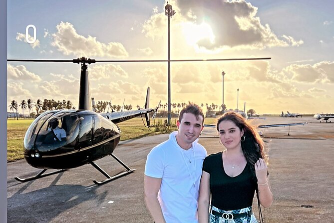 Miami Sunset Private Helicopter Tour - Miami Port cruise ships: the big-scale contrast