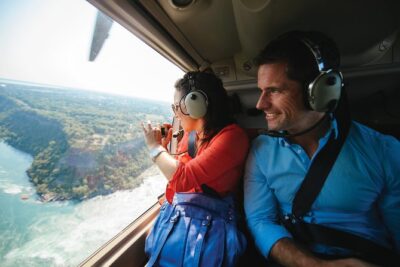 Niagara Falls Canada Helicopter Tour - The 10-minute flight route: American Falls, Bridal Veil, and the Horseshoe curve