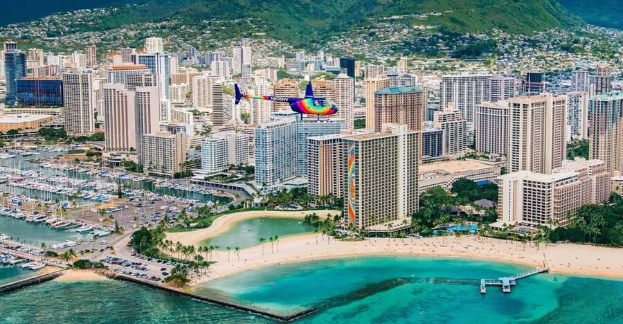 Oahu: Waikiki 20-Minute Doors On / Doors Off Helicopter Tour - Waikiki Beaches and the Diamond Head Build-Up