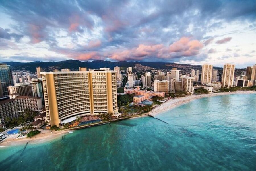 Oahu: Waikiki 20-Minute Doors On / Doors Off Helicopter Tour - Pearl Harbor and the USS Arizona Memorial From Above
