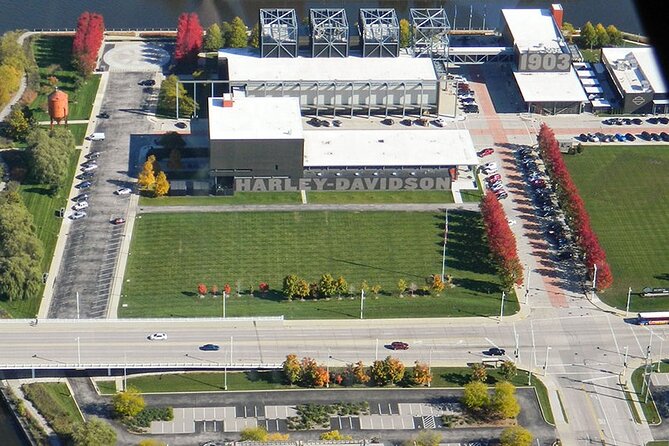 Private Downtown Milwaukee Helicopter Ride - Stop 3: Fiserv Forum and Milwaukee Bucks Energy From the Sky