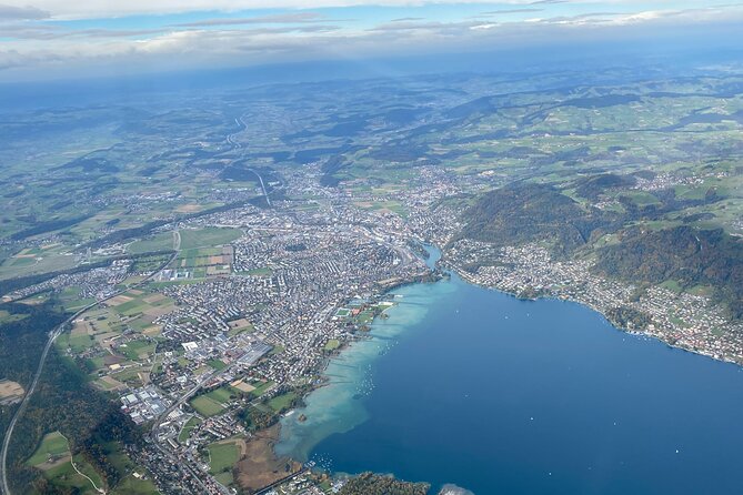 Private helicopter flight to Stockhorn mountain, with view to the Swiss Alps - Pilot Oliver: weather updates, humor, and first-flight confidence