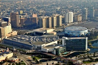 Private Helicopter Tour over Long Beach: See Catalina, Queen Mary - Your aerial tour route: Queen Mary to downtown Long Beach