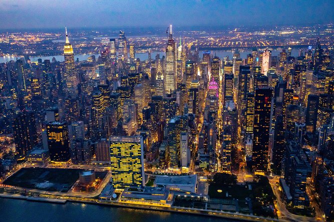 Private Romantic NYC Helicopter Scenic Charter with Champagne - Champagne Toast in the Sky: Flight-Safe and Age-Gated