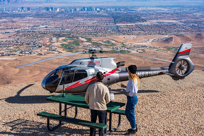 Red Rock Canyon Helicopter Tour with Landing and Champagne Toast - Red Rock Canyon over Las Vegas Valley: the part you came for