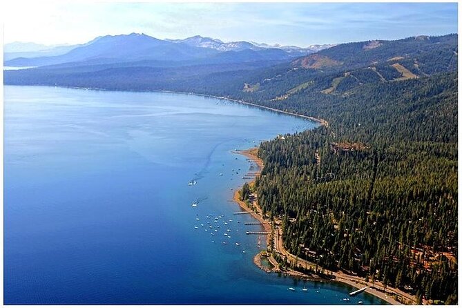 Tahoe's Sand Harbor Helicopter Tour - East-shoreline scenery on both legs of the flight