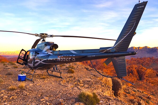 Valley of Fire Helicopter Tour and Landing with Champagne Toast - Flying Back Over the Strip: Bellagio to STRAT From Above