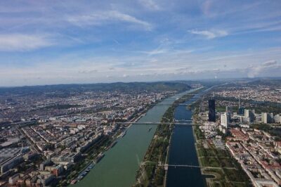 Vienna 40 Minutes Helicopter Tour for 2 - The Flight Route: Lower Austria to Danube Tower to the Airport Views