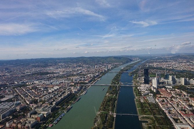Vienna 40 Minutes Helicopter Tour for 2 - The Flight Route: Lower Austria to Danube Tower to the Airport Views