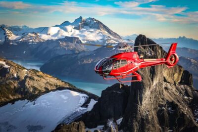 Whistler Helicopter Tour: Glaciers and Black Tusk - Getting airborne over Whistler-Blackcomb and the Peak to Peak Gondola